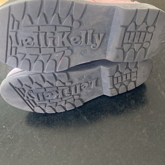 Lelli Kelly Pink patent combat boots size 11 - Picture 7 of 9